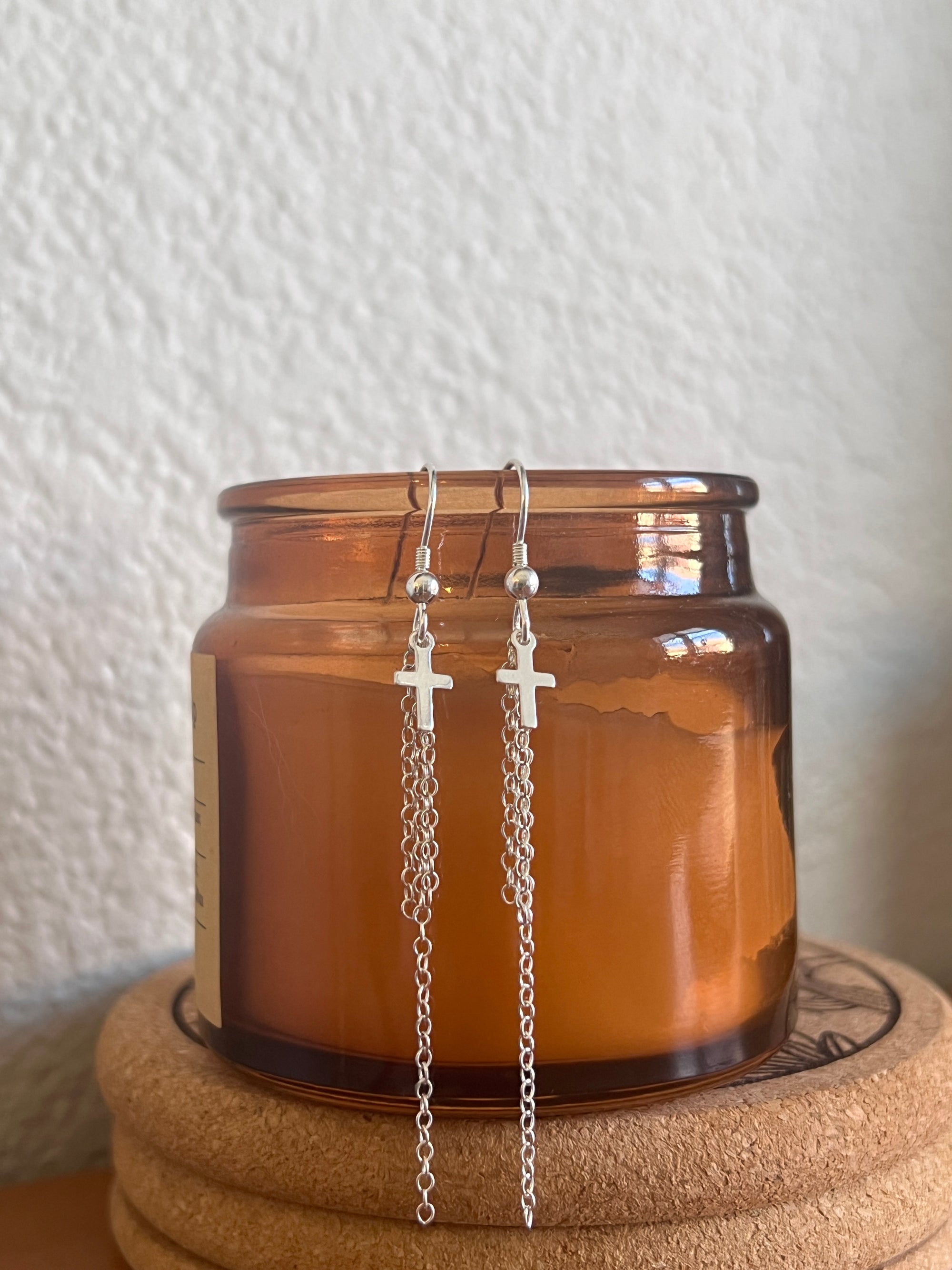 Cross dangly Earrings