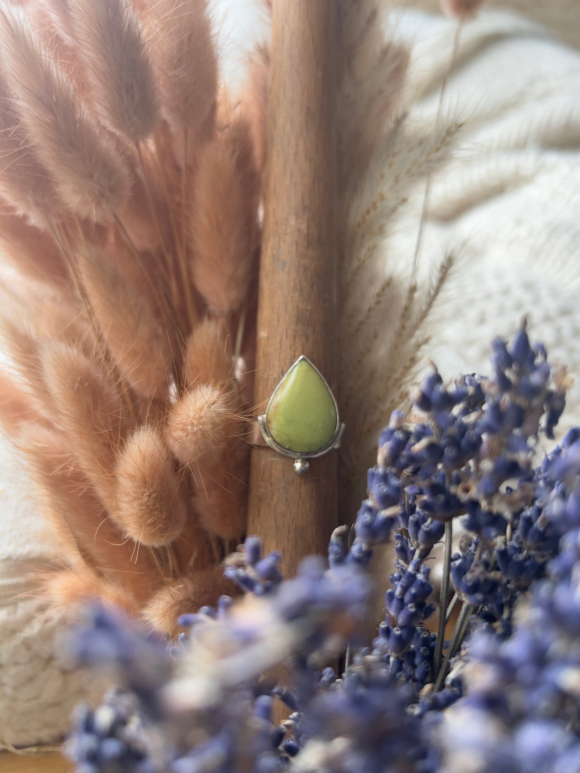 Cactus Teardrop Ring