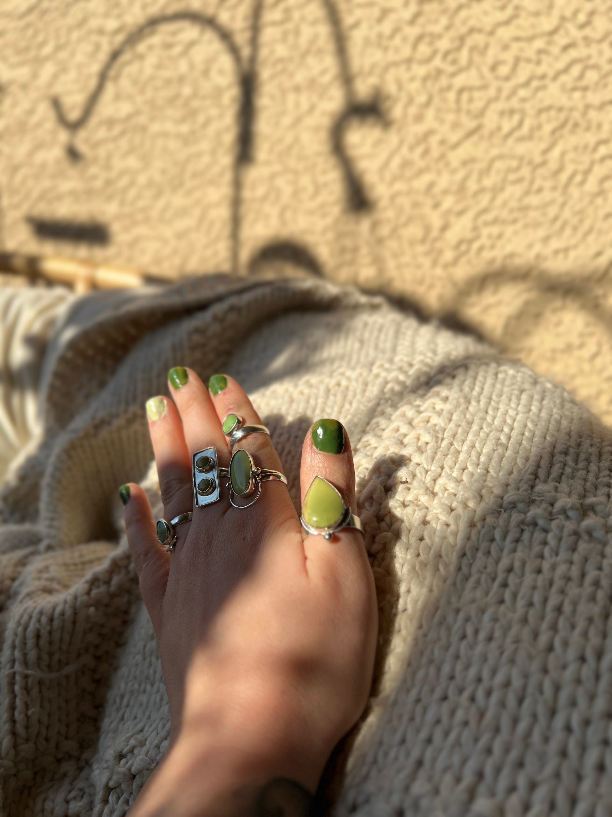 Cactus Teardrop Ring
