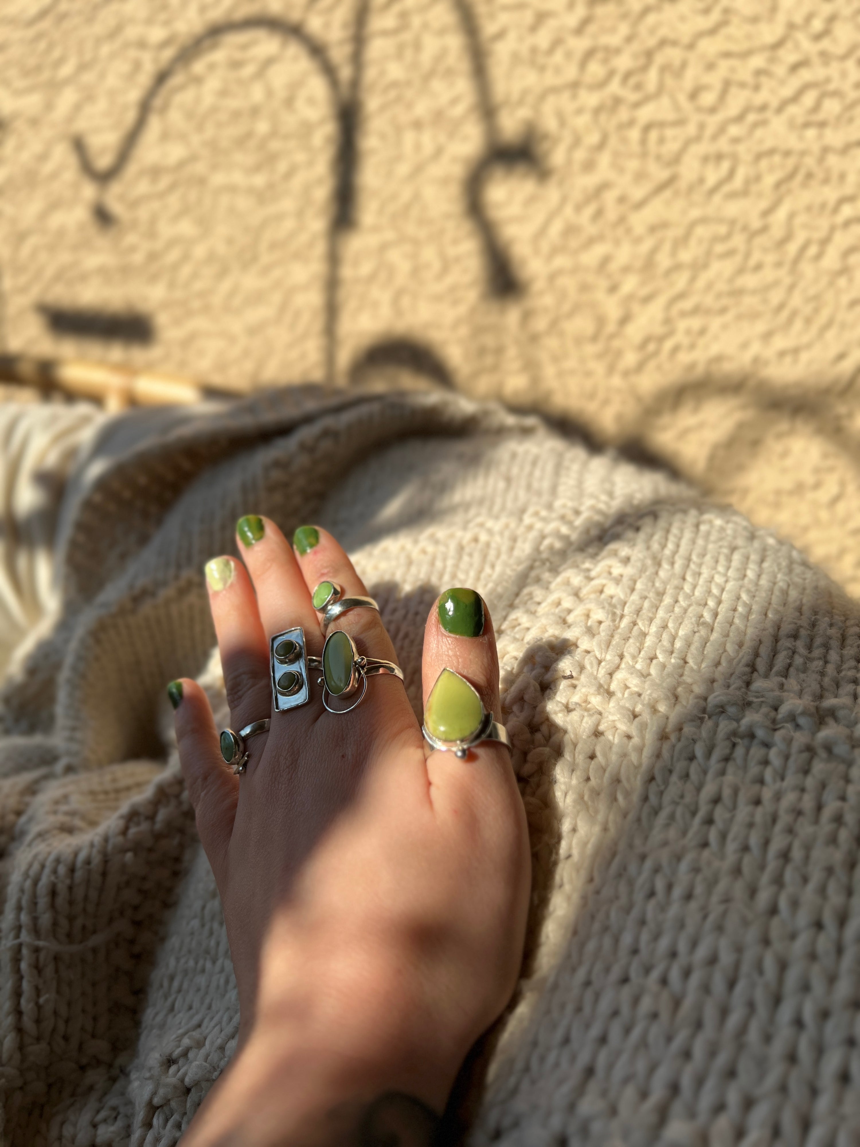 Cactus Teardrop Ring