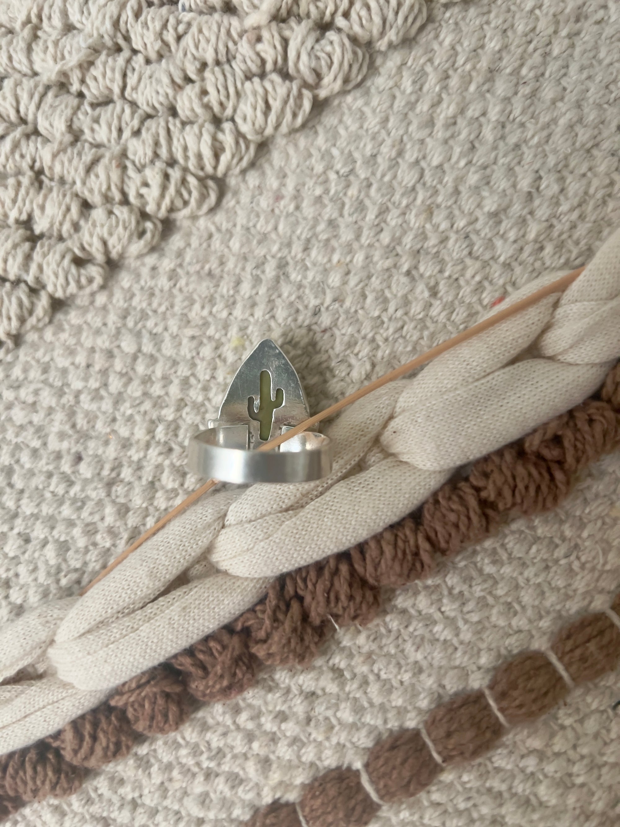 Cactus Teardrop Ring