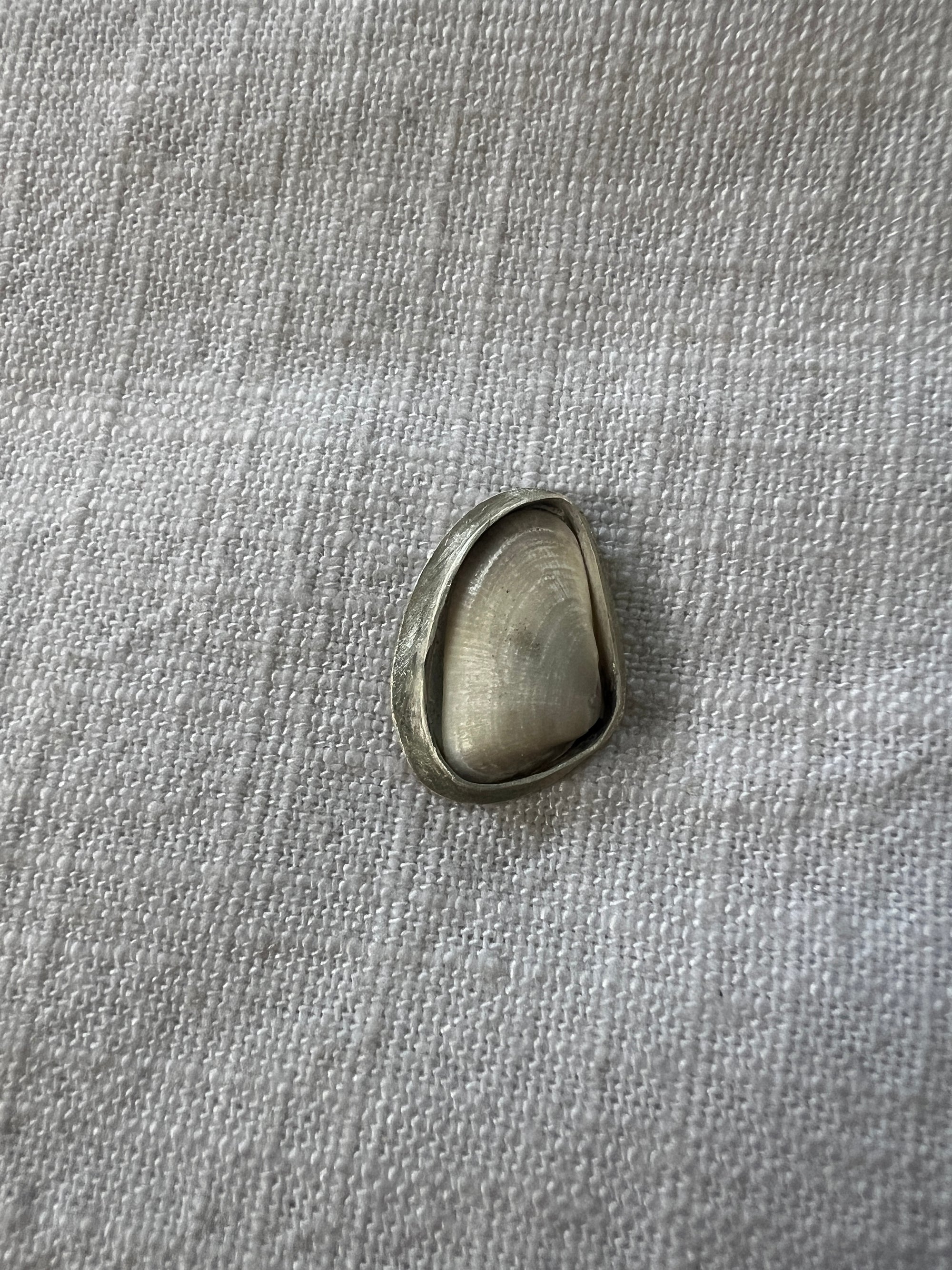 White Linen Ring