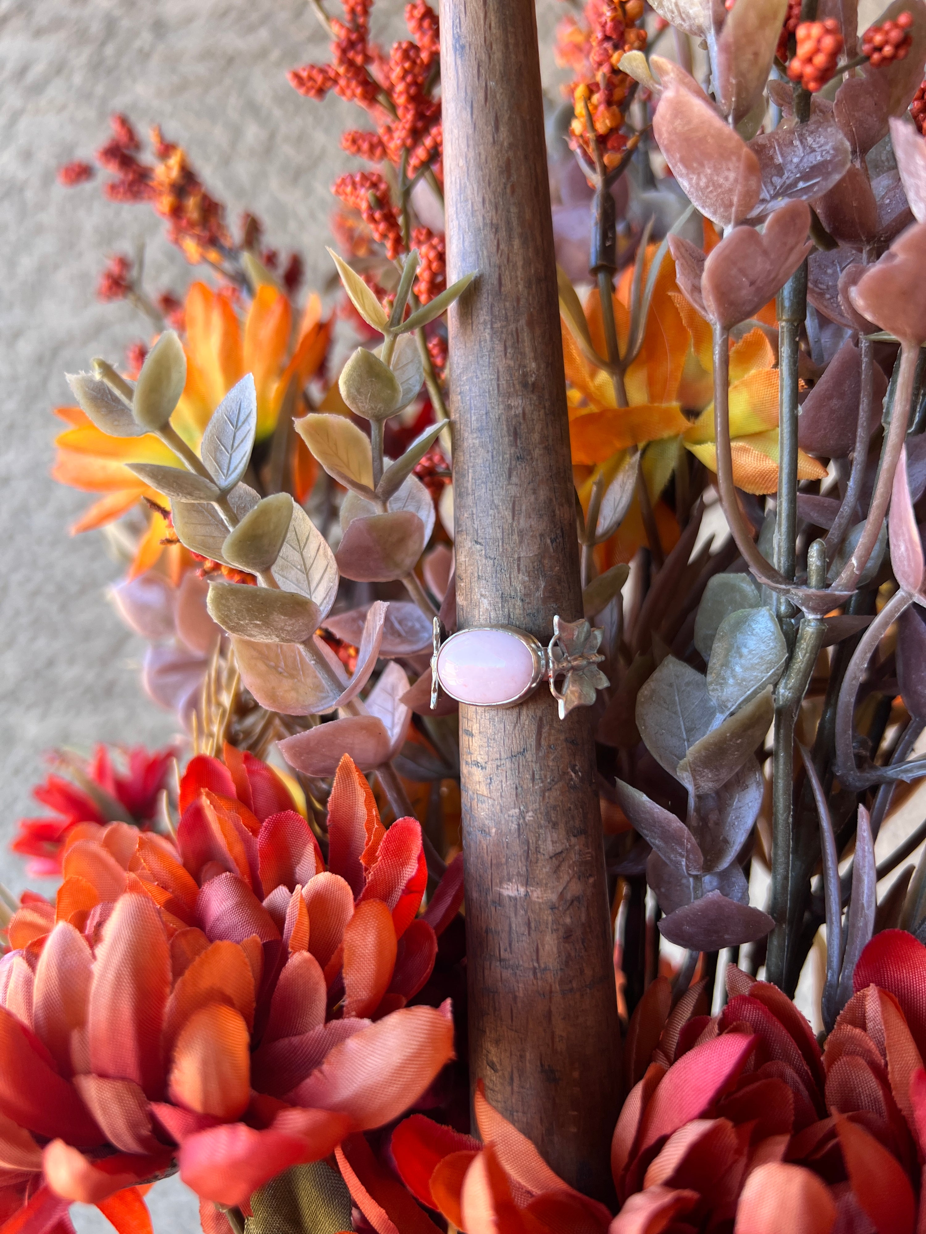 Pink Butterfly Ring 7.5