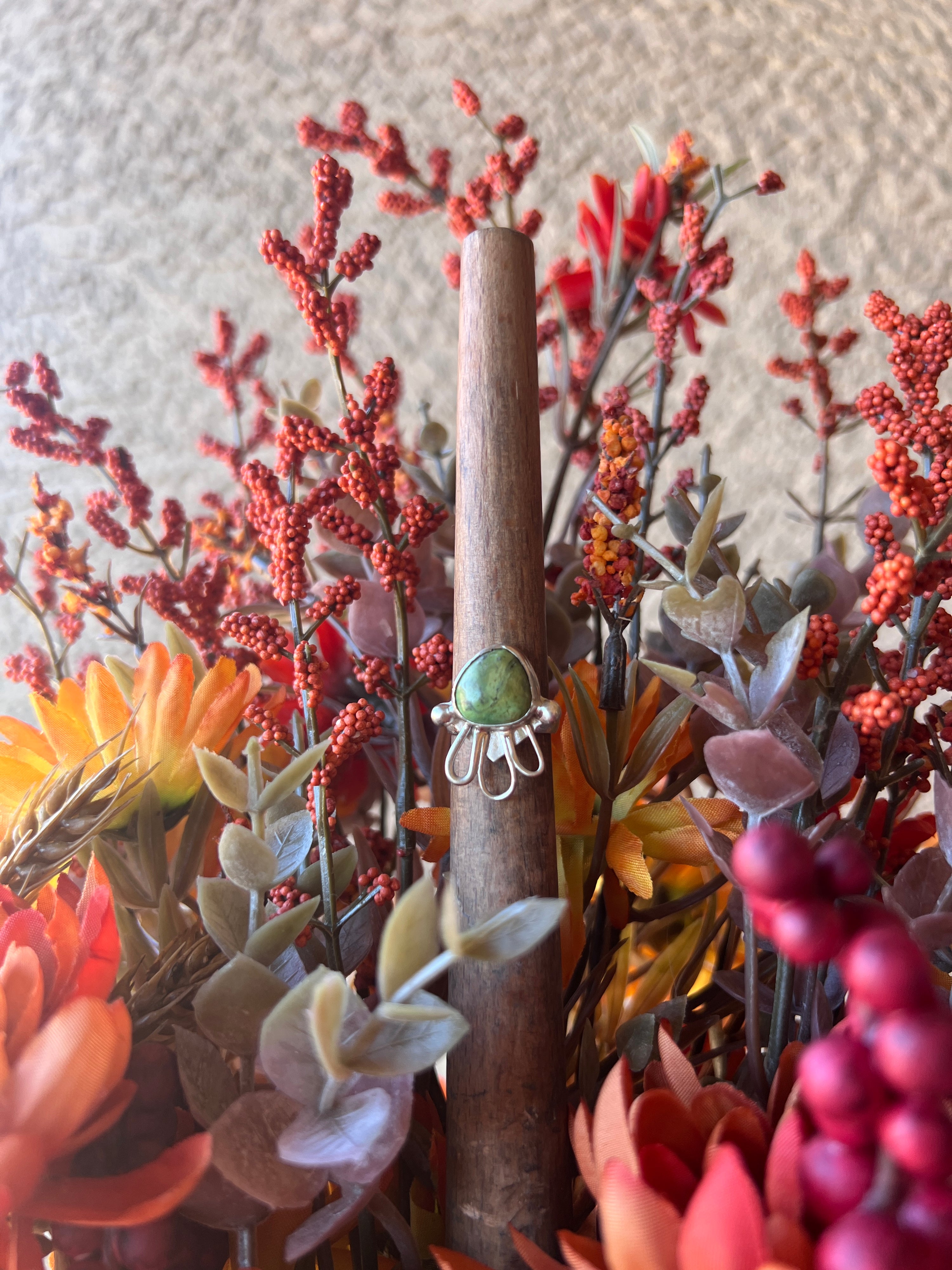 Boho Flower Ring 4.5