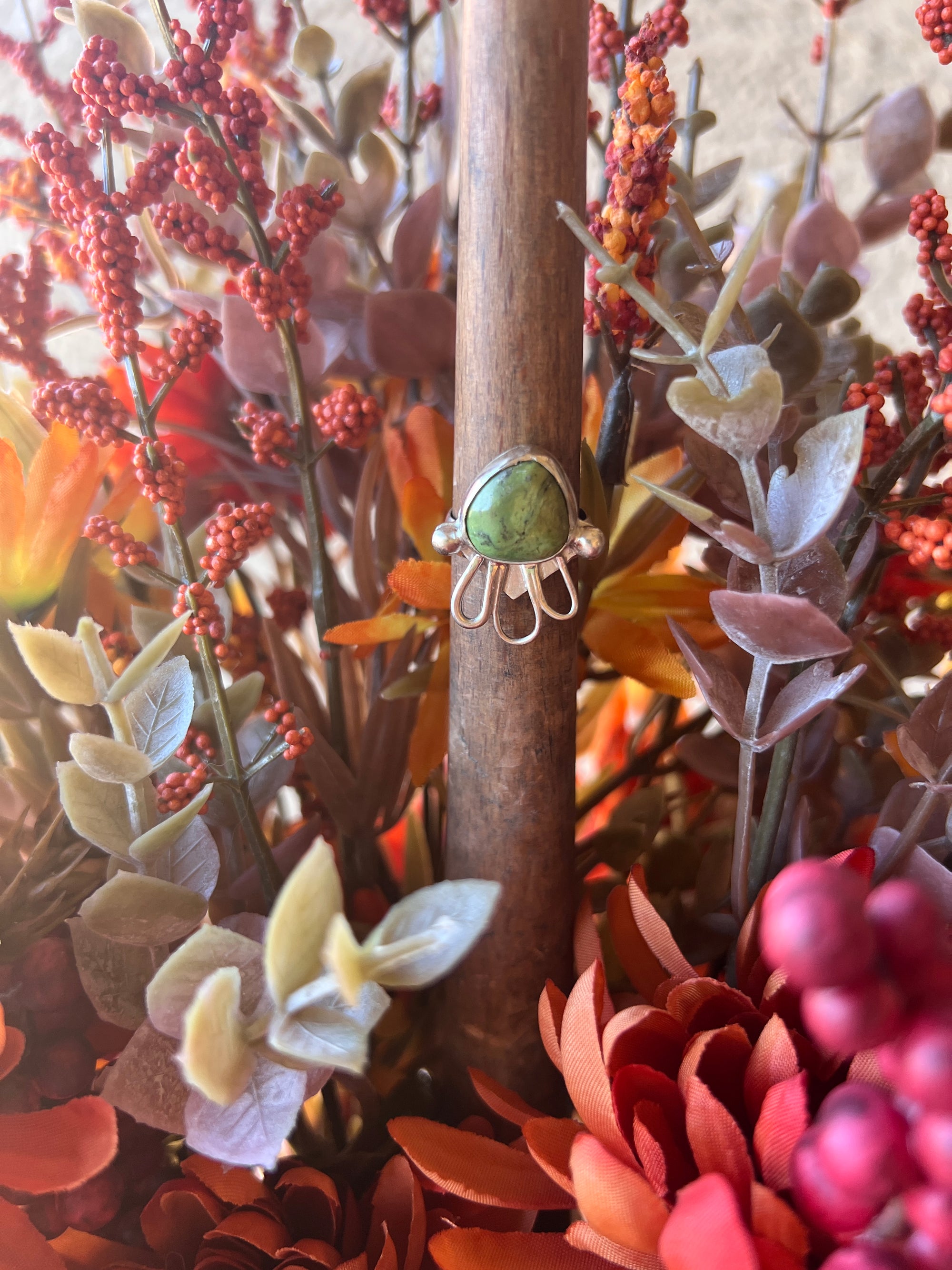 Boho Flower Ring 4.5