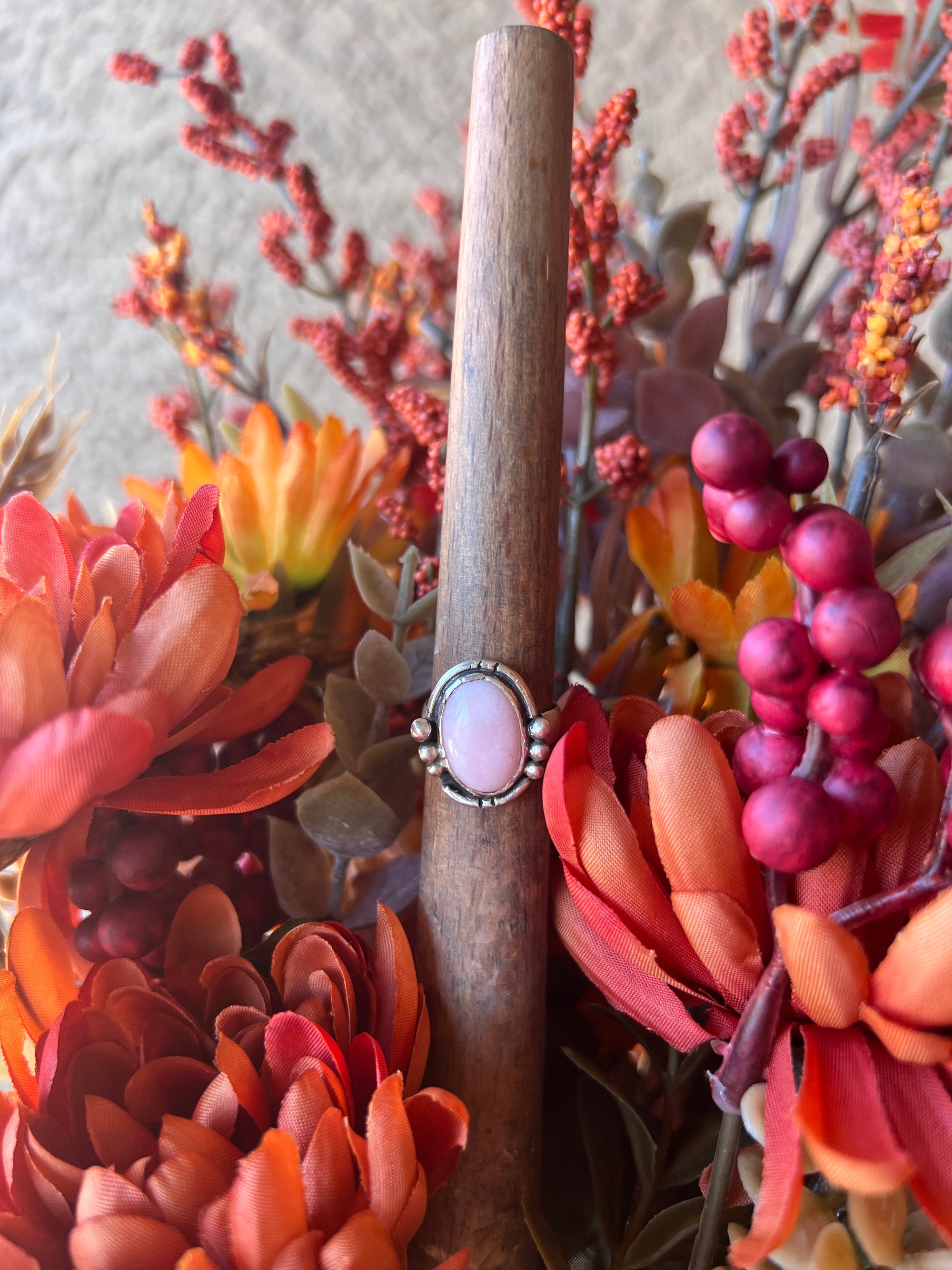 Boho Pink Ring 5