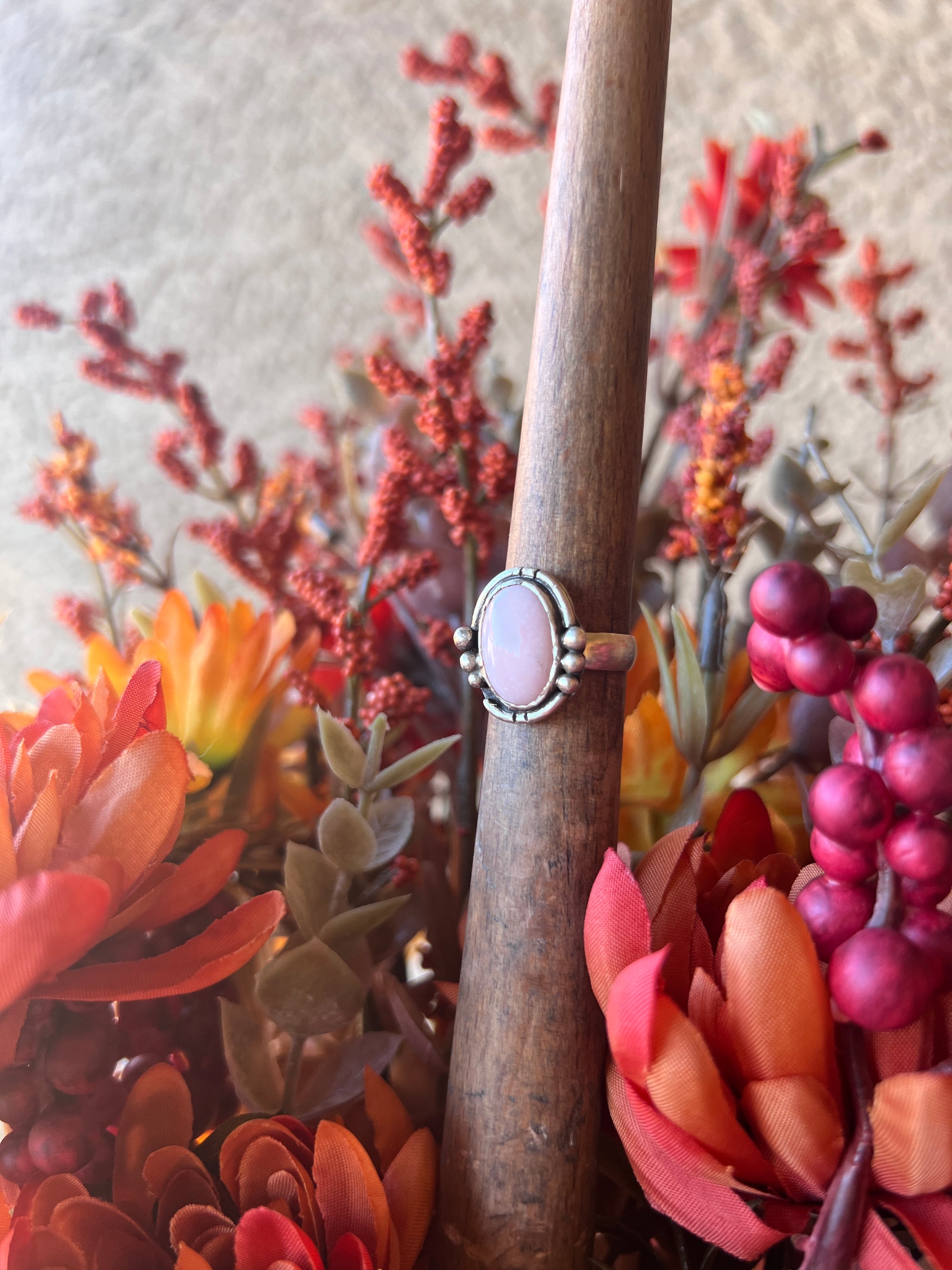 Boho Pink Ring 5
