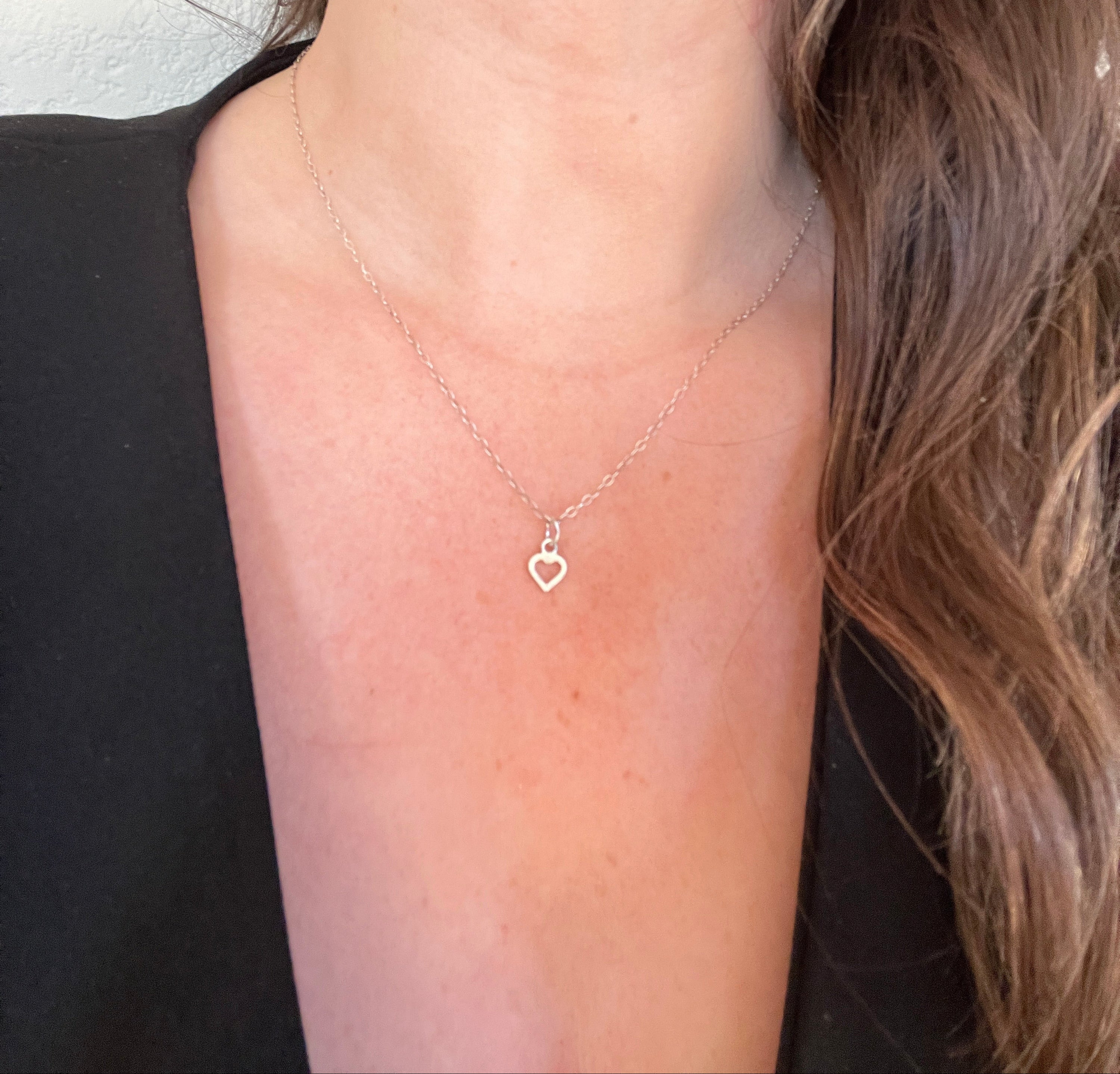 Hollow Heart Necklace Pendant only