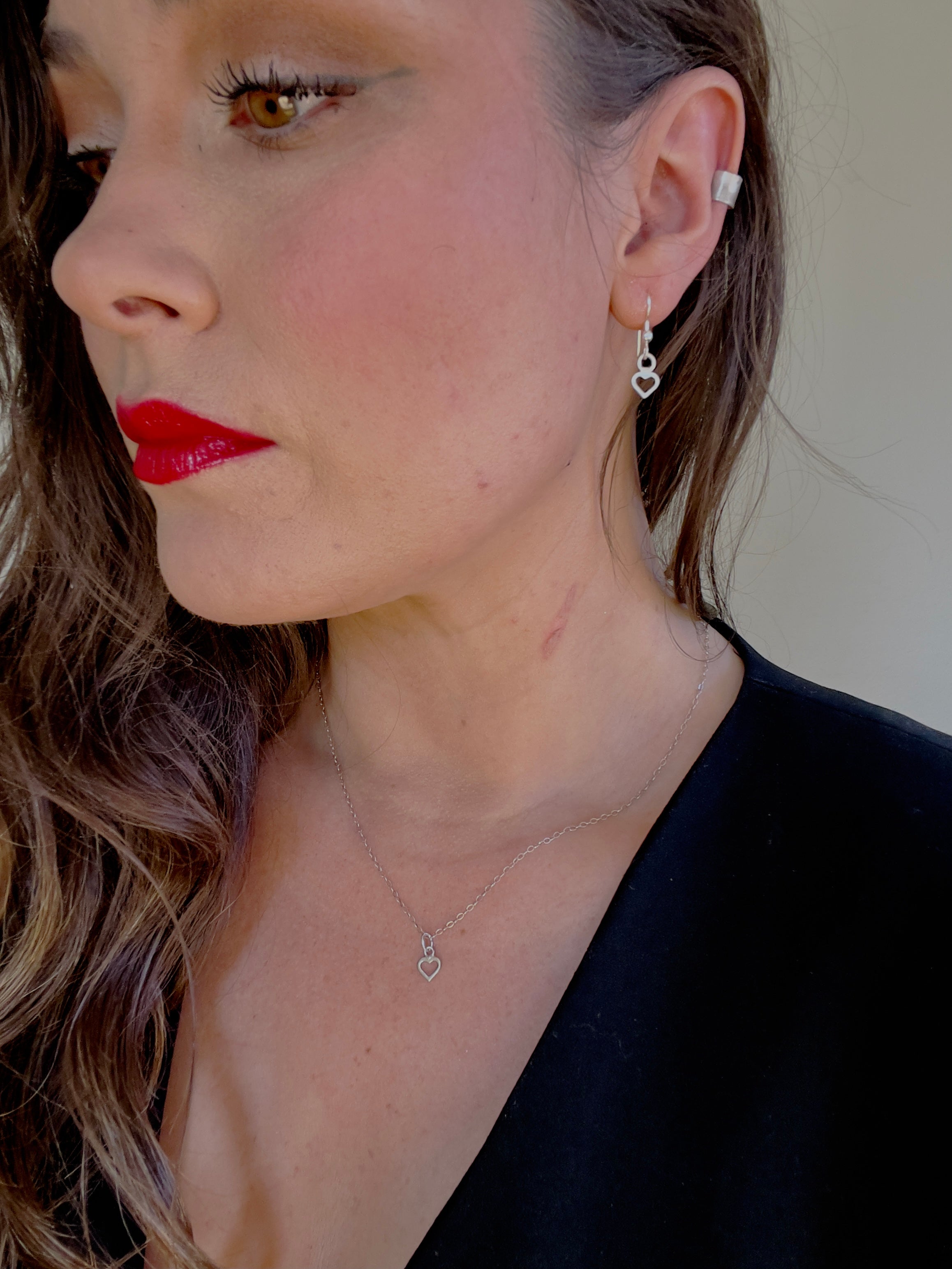 Hollow Heart Earrings