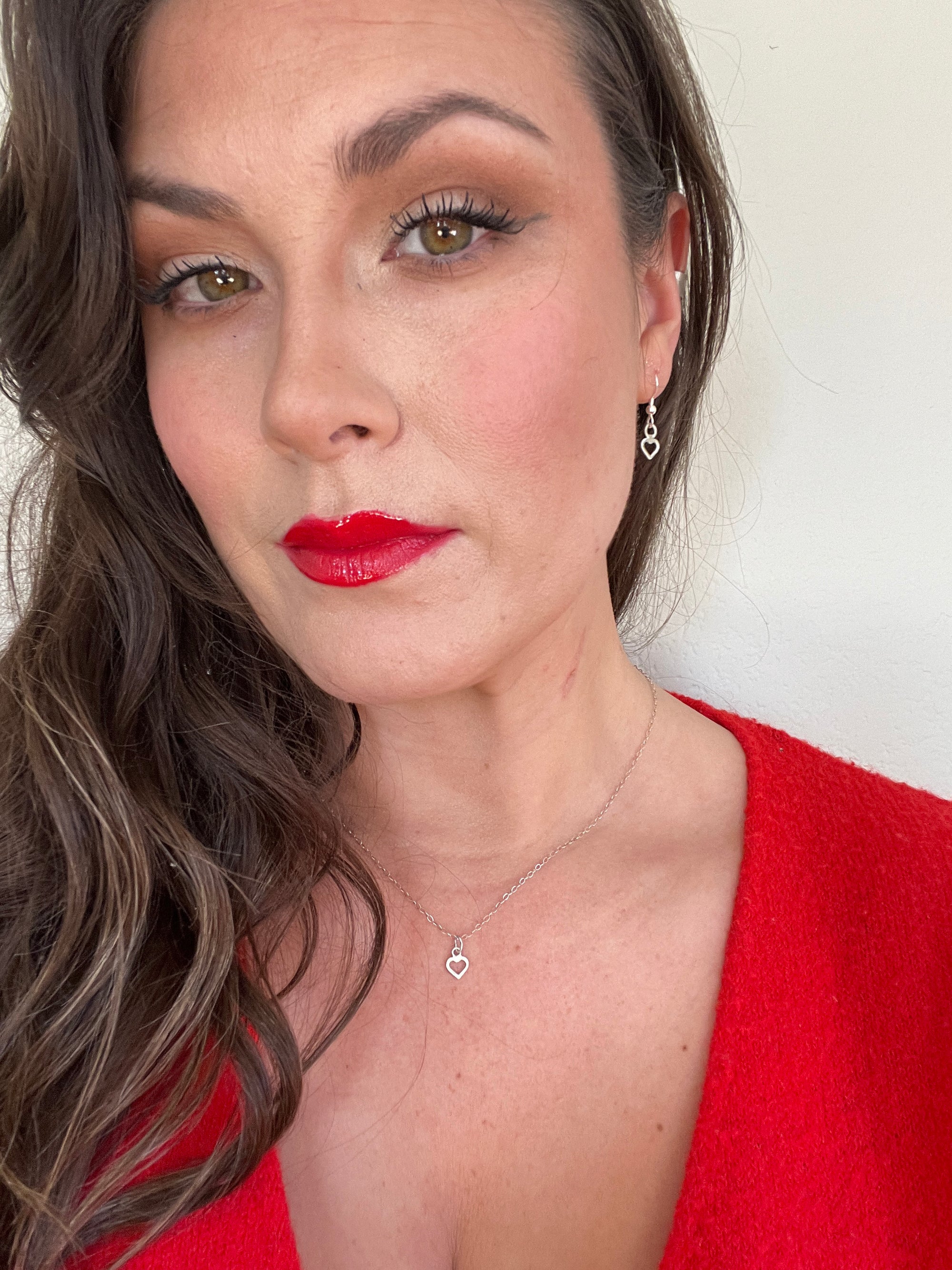 Hollow Heart Earrings