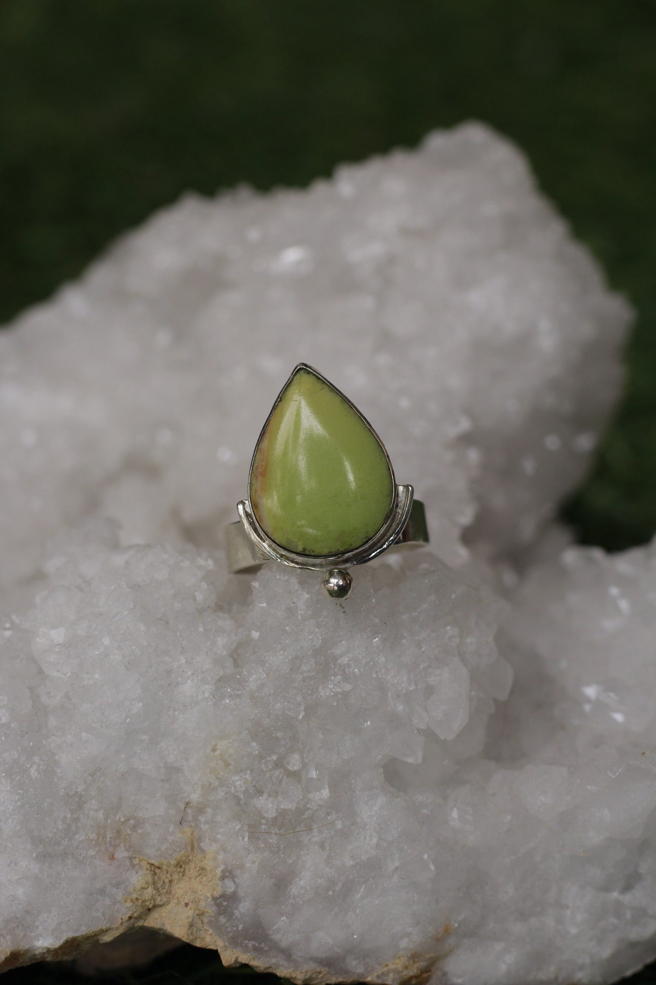 Cactus Teardrop Ring